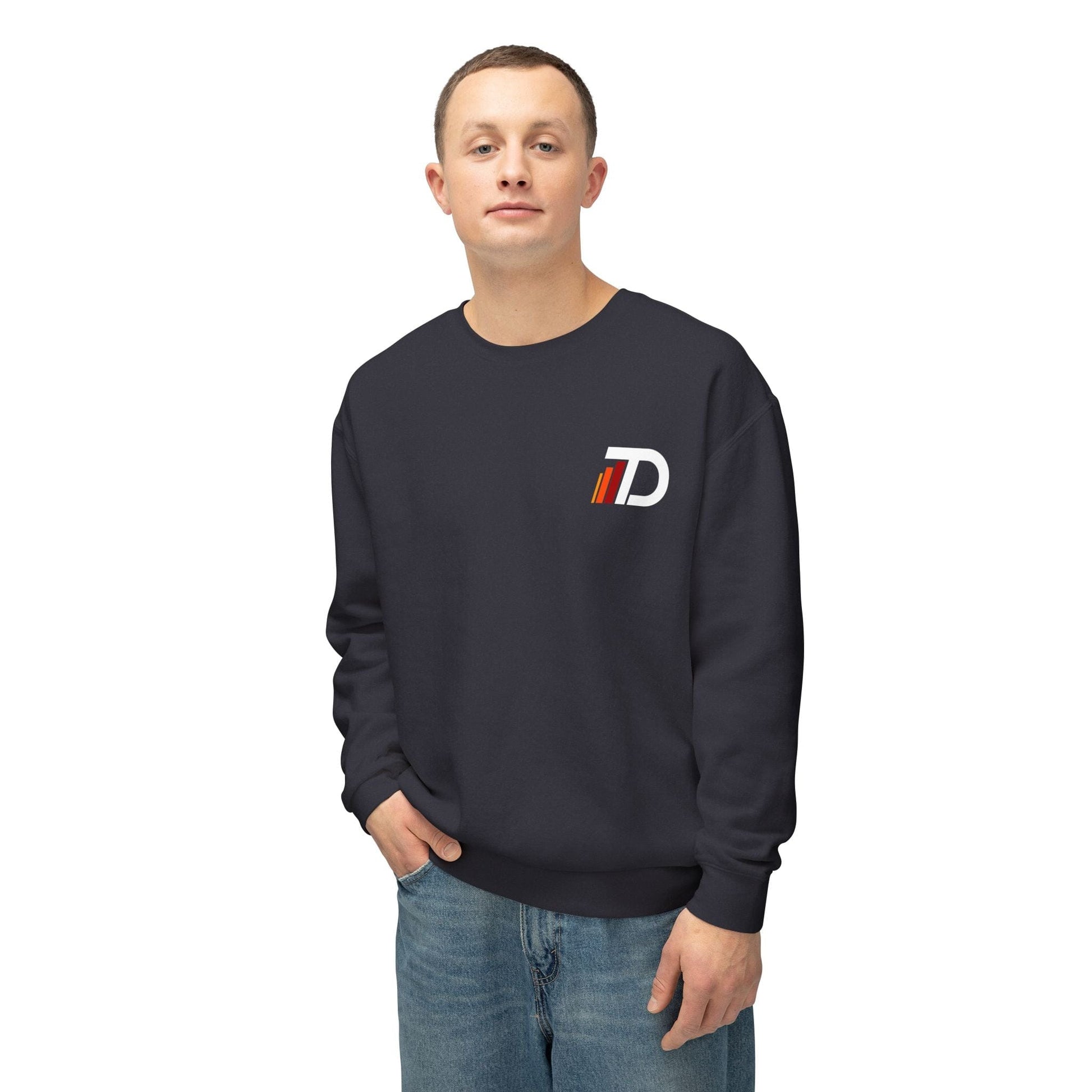 Printify Sweatshirt 'TD' Logo Crewneck Sweatshirt