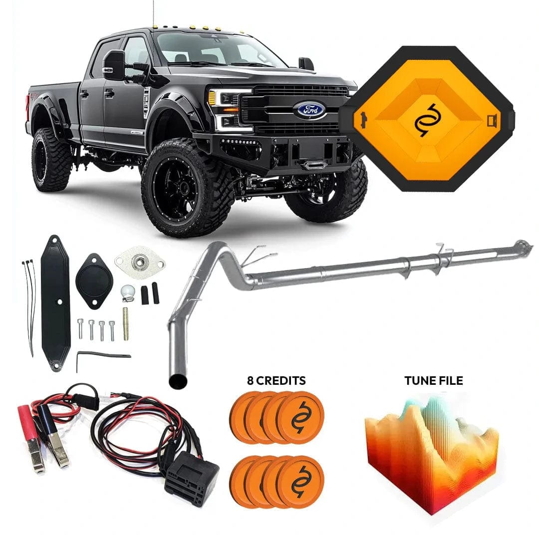 Tuner Depot 2020-2021 / 4 inch Exhaust Ford Powerstroke 6.7L – All-In-One DPF/DEF/EGR Delete Kit (2020-2024)