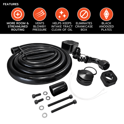 Tuner Depot Accessories Ford Powerstroke 6.7L - CCV Upgrade Kit (2011-2025)