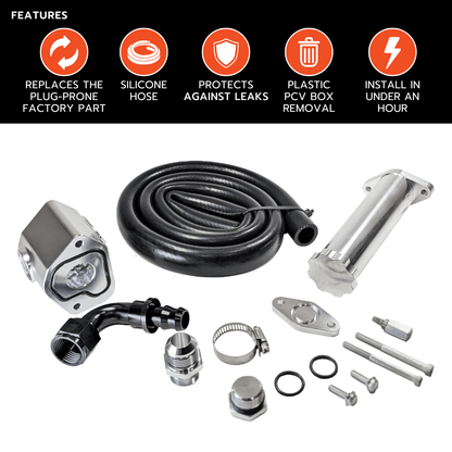 Tuner Depot Accessories GM Duramax L5P 6.6L - CCV Upgrade Kit (2017-2024)