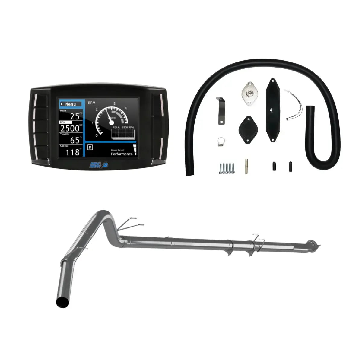 Tuner Depot All-in-one Kit 2011-2014 / 4 inch Exhaust / 409 Stainless Steel Ford Powerstroke 6.7L All-In-One Delete Kit (2011-2019)