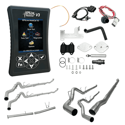 Tuner Depot All-in-one Kit 2013-2017 6.7L RAM Cummins (CME) / 4-inch Stainless Steel Delete Pipe Ram Cummins 6.7L All-in-One DPF/DEF/EGR Delete Kit (2013-2021)