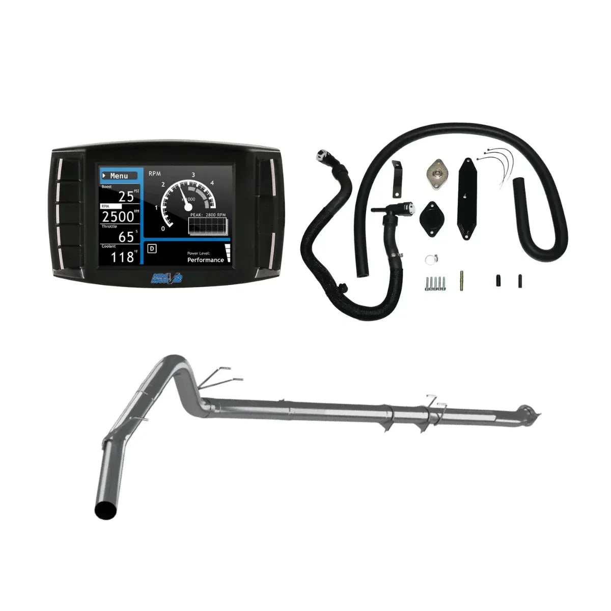 Tuner Depot All-in-one Kit 2015-2016 / 4 inch Exhaust / 409 Stainless Steel Ford Powerstroke 6.7L All-In-One Delete Kit (2011-2019)