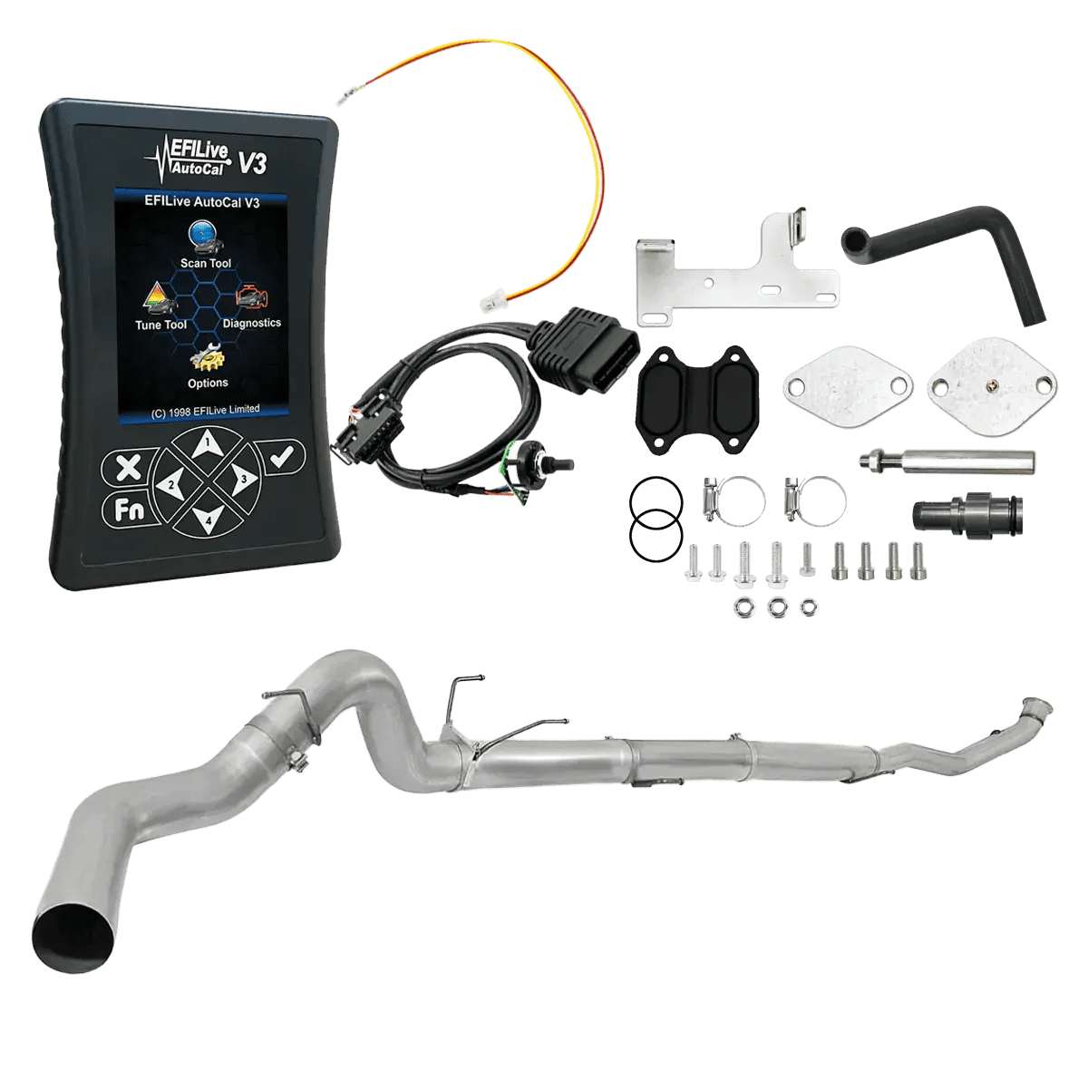 Tuner Depot All-in-one Kit 2018 6.7L RAM Cummins (CME) / 5-inch Downpipe Back Ram Cummins 6.7L All-in-One DPF/DEF/EGR Delete Kit (2013-2021)