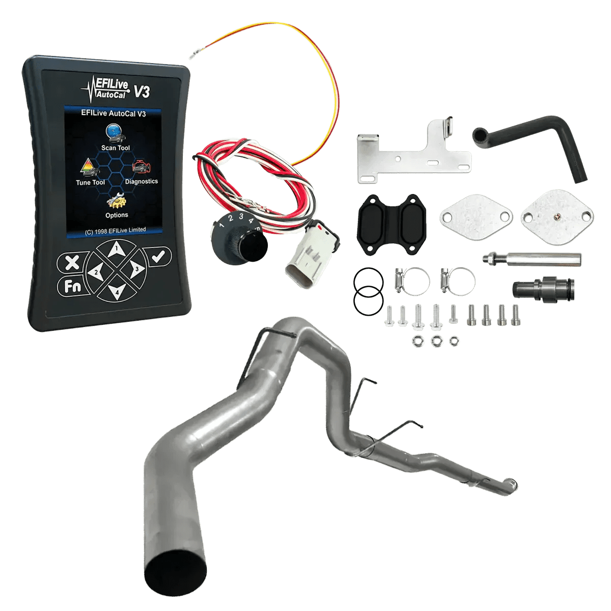 Tuner Depot All-in-one Kit 2019-2021 6.7L RAM Cummins (CMF) / 4-inch Downpipe Back Ram Cummins 6.7L All-in-One DPF/DEF/EGR Delete Kit (2013-2021)