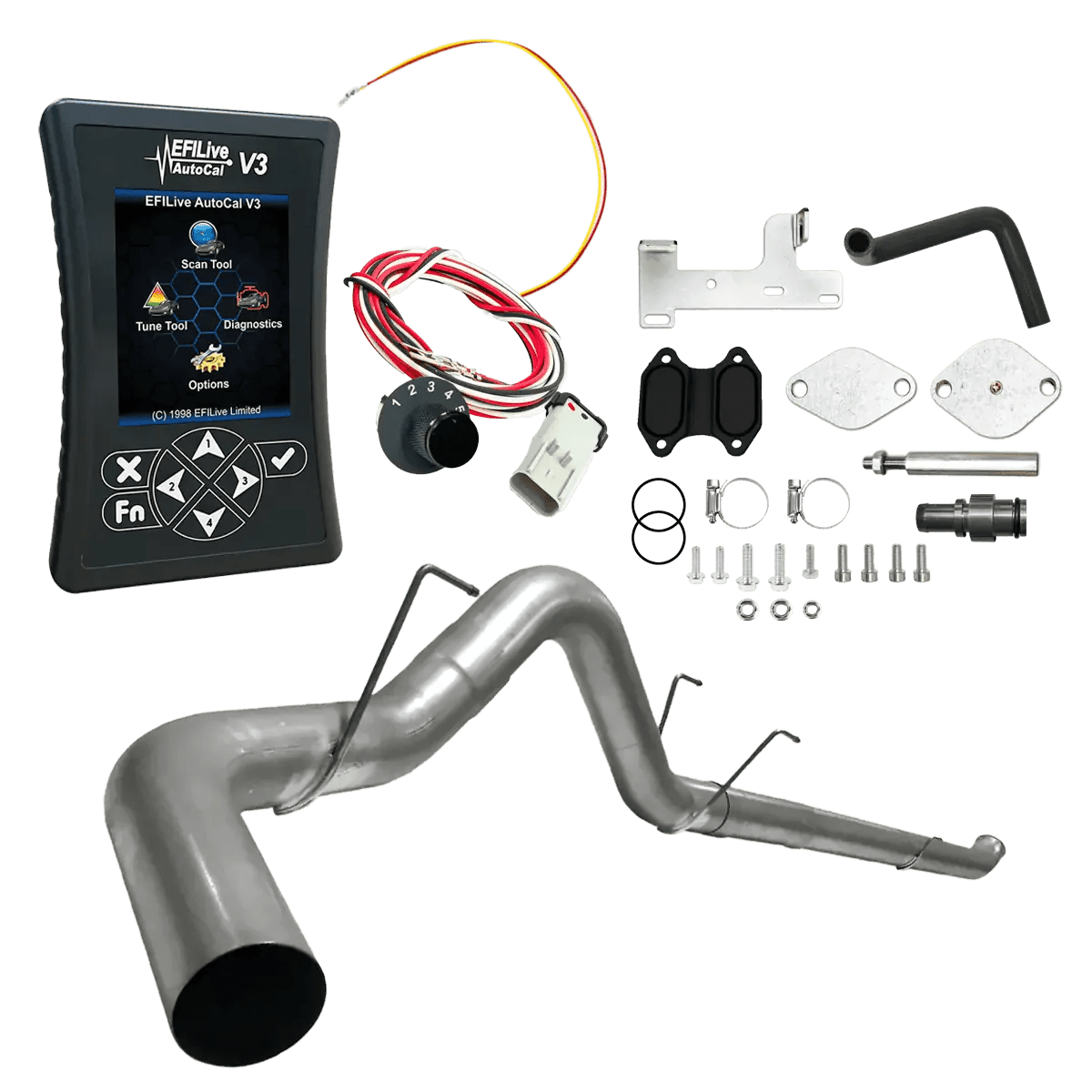 Tuner Depot All-in-one Kit 2019-2021 6.7L RAM Cummins (CMF) / 5-inch Downpipe Back Ram Cummins 6.7L All-in-One DPF/DEF/EGR Delete Kit (2013-2021)