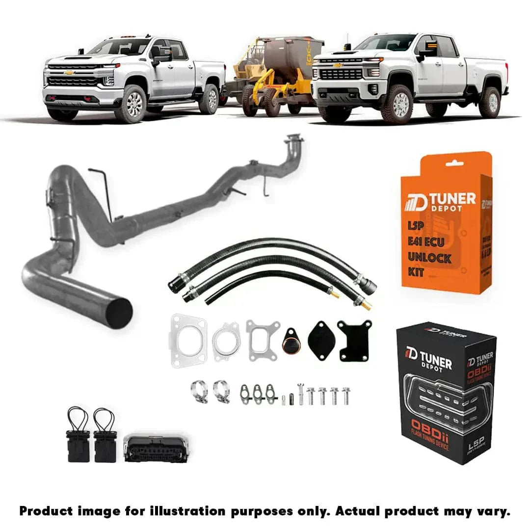 Tuner Depot All-in-one Kit 2020 - 2023 / 5 inch Exhaust GM Duramax L5P - All-In-One DPF/DEF/EGR  Delete Kit (2017-2023)