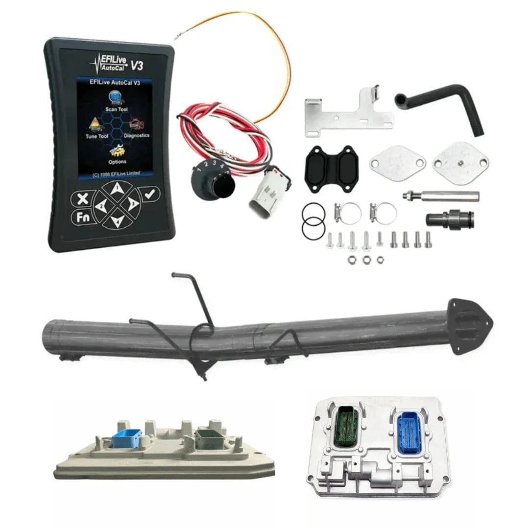 Tuner Depot All-in-one Kit Delete Pipe / 409 Stainless Steel Ram Cummins 6.7L All-in-One DPF/DEF/EGR Delete Kit w/ECM Swap (2022-2024)