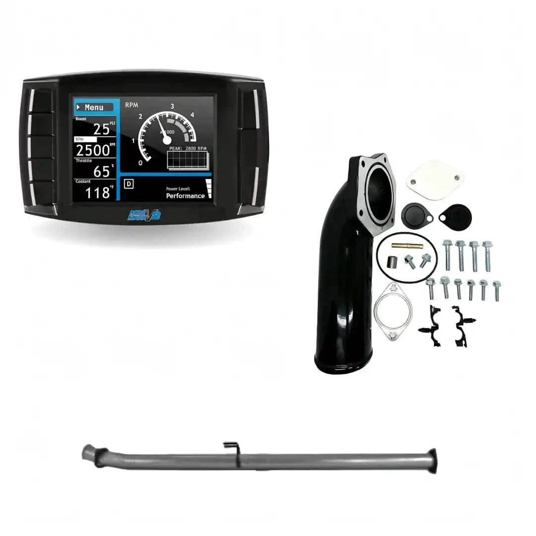 Tuner Depot All-in-one Kit Delete Pipe (T409) Ford Powerstroke 6.4L - All-In-One Delete Kit (2008-2010)
