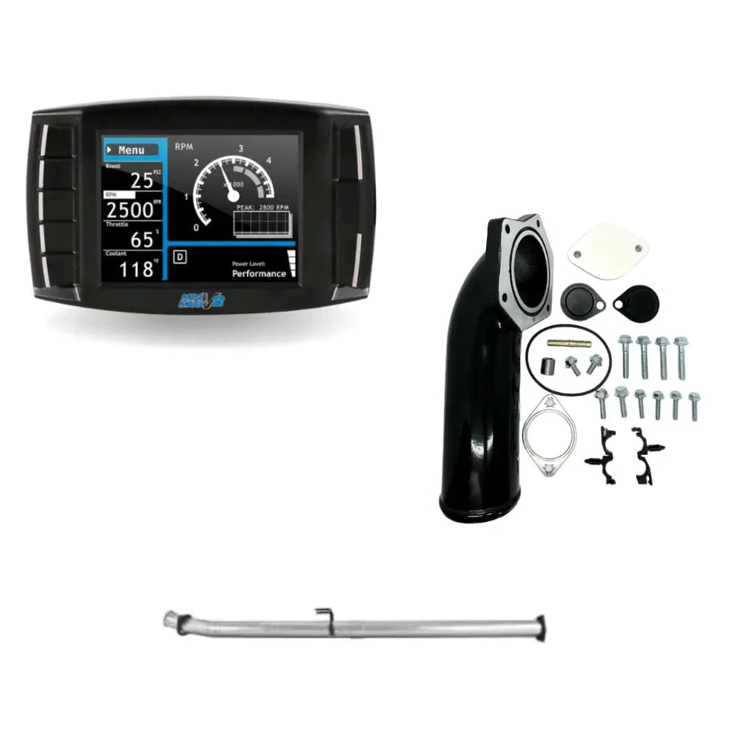 Tuner Depot All-in-one Kit Ford Powerstroke 6.4L - All-In-One Delete Kit w/ Delete Pipe (2008-2010)