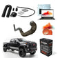 All components of the LM2 Delete Kit for 2020–2022 Duramax 3.0L engines, including EGR block-off plates, hardware and gaskets laid out on a surface.