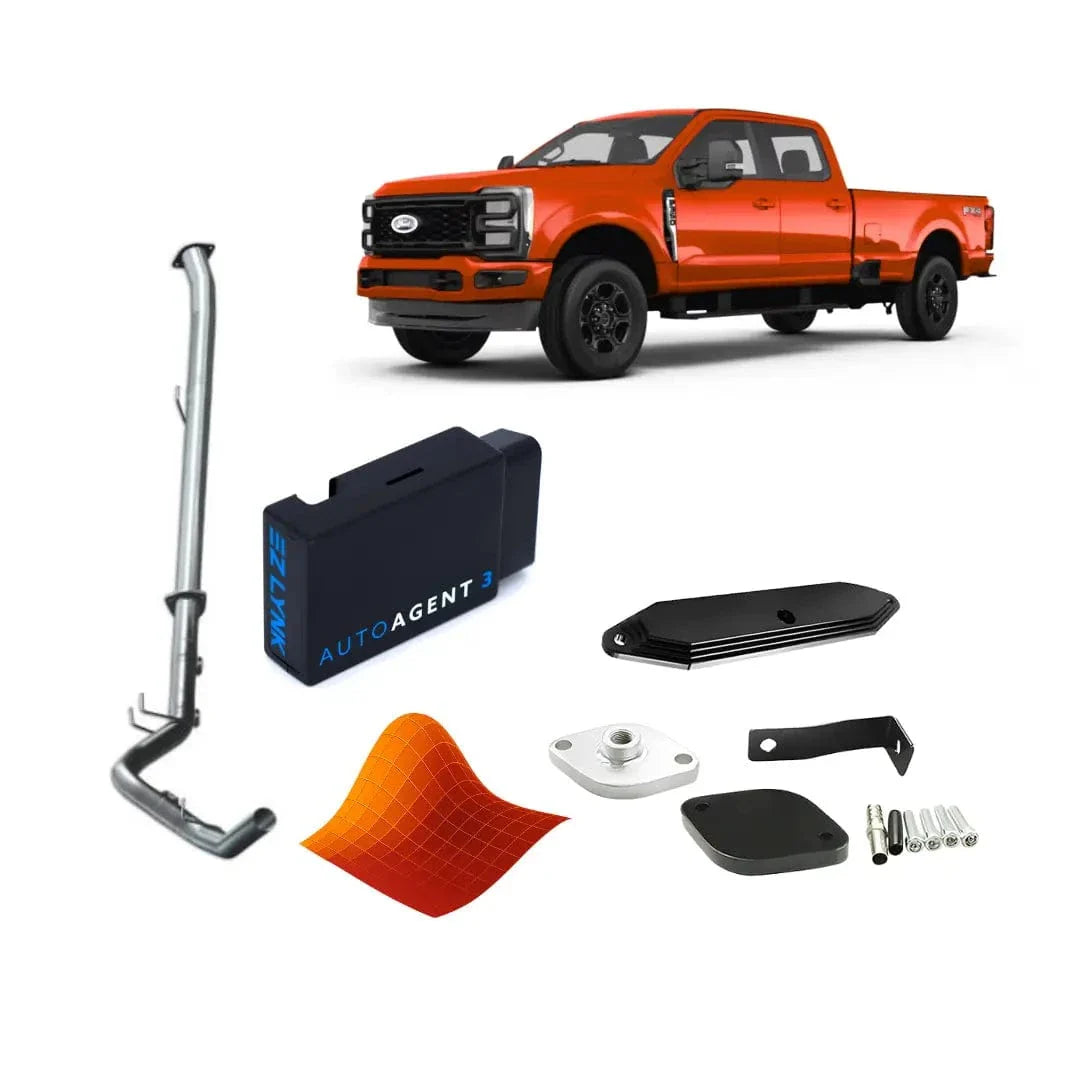Tuner Depot All-in-one Kit Single Calibration / 4-inch Exhaust Ford Powerstroke 6.7L - All-In-One DPF/DEF/EGR Delete Kit (2023-2025)