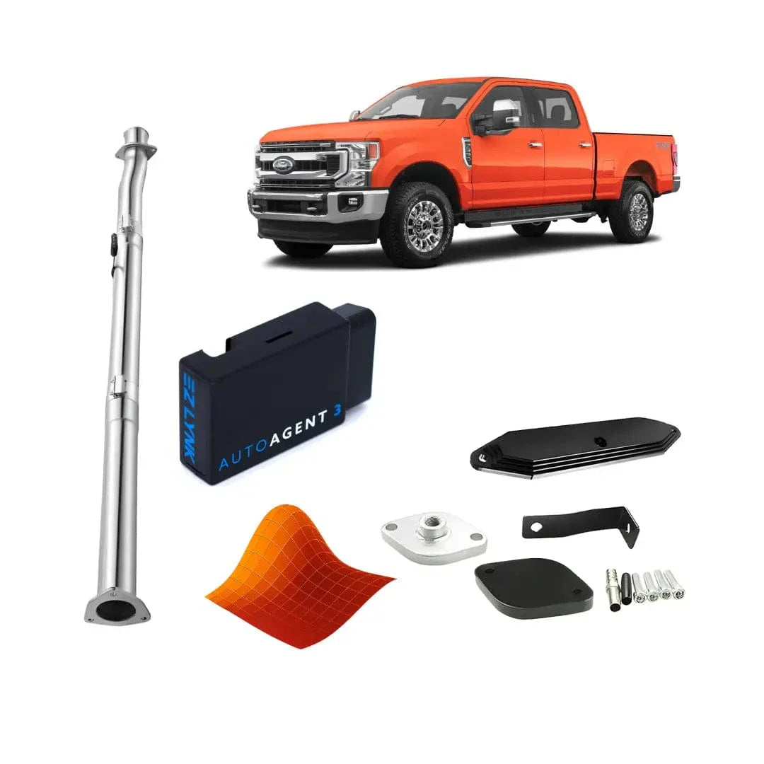 Tuner Depot All-in-one Kit Single Calibration / No do not include a TCM tune / Delete Pipe Ford Powerstroke 6.7L - All-In-One DPF/DEF/EGR Delete Kit (2020-2022)