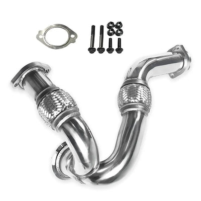 Turbo Y-Pipe for 2003-2007 6.0L Powerstroke engine displayed on a white background.