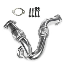 Turbo Y-Pipe for 2003-2007 6.0L Powerstroke engine displayed on a white background.