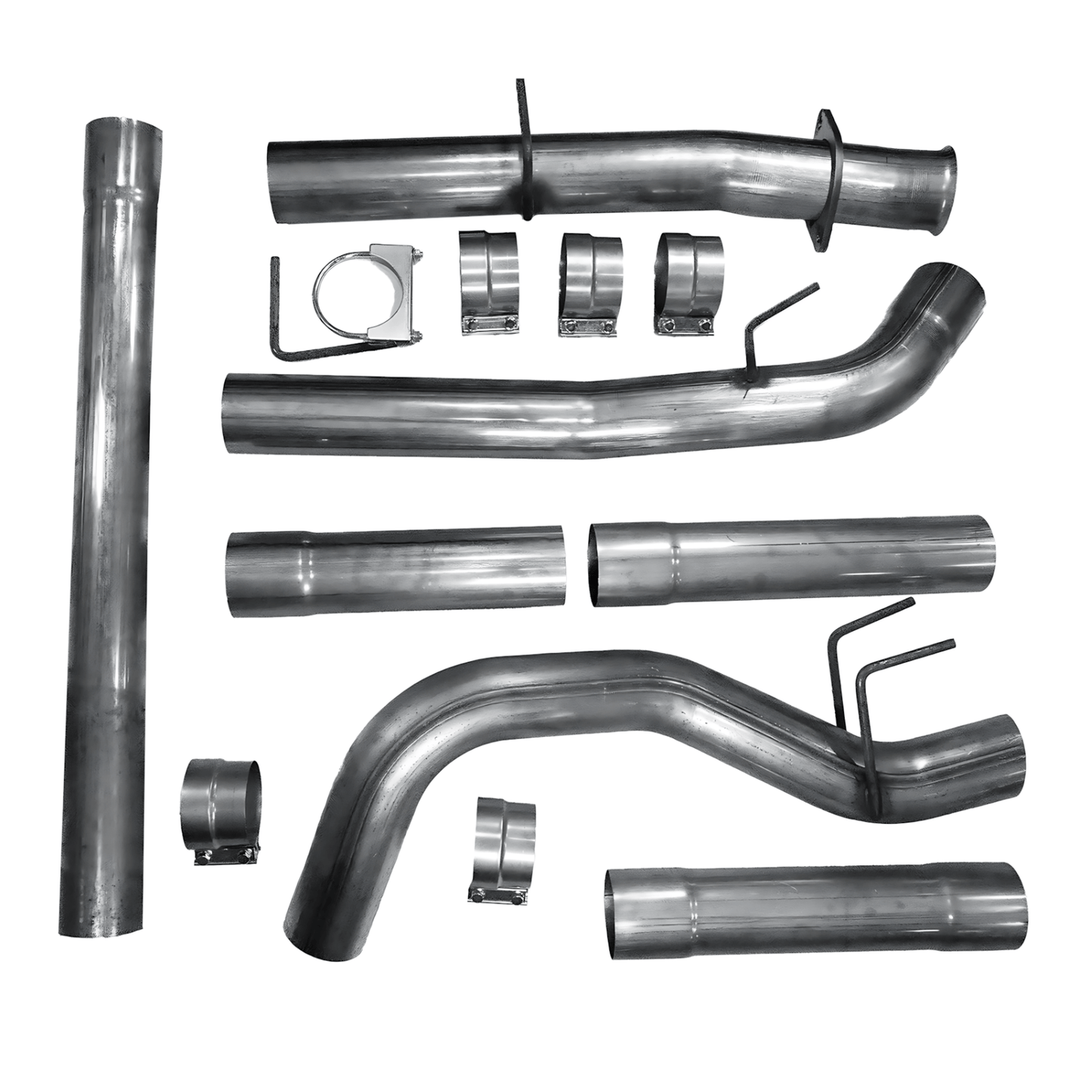 Tuner Depot Race Exhaust Ford Powerstroke 6.4L - 4" Downpipe Back Exhaust System (2008-2010)